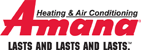 Amana heatinf and air conditioning brand logo belleville illinois