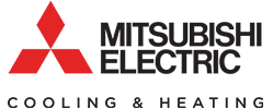 mitsubishi cooling and heating company logo belleville illinois